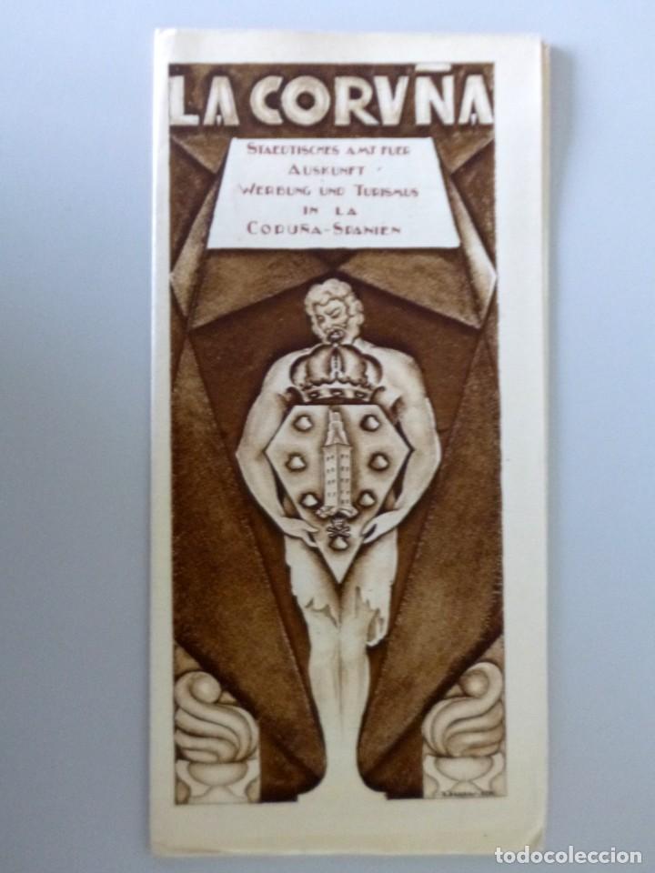 Folletos de turismo: FOLLETO DE TURISMO // LA CORU&Ntilde;A // EN ALEM&Aacute;N // A&Ntilde;OS'40 // PROFUSAMENTE ILUSTRADO