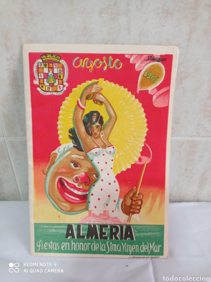 Folletos de turismo: ALMER&Iacute;A PROGRAMA DE FERIA A&Ntilde;O 1963 SIN USO - Foto 1