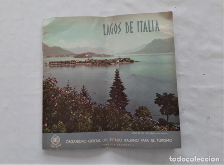 Folletos de turismo: f 3262 LAGOS DE ITALIA - ORGANISMO DEL ESTADO ITALIANO PARA EL TURISMO A&ntilde;o 1977 1978