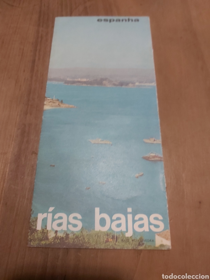 Folhetos de turismo: RIAS BAJAS RAJO PONTEVEDRA ESPA&Ntilde;A GUIA MAPAS VINTAGE