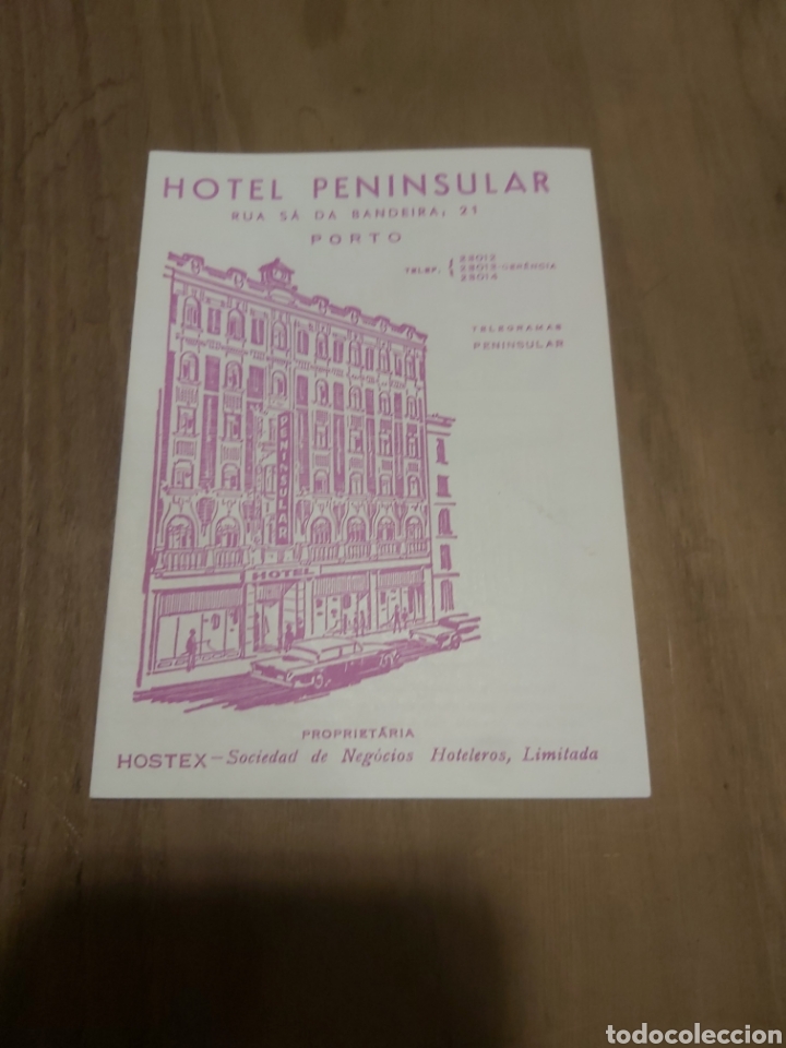 Brochures de tourisme: TARIFAS HITEL PENINSULAR PORTO PORTUGAL