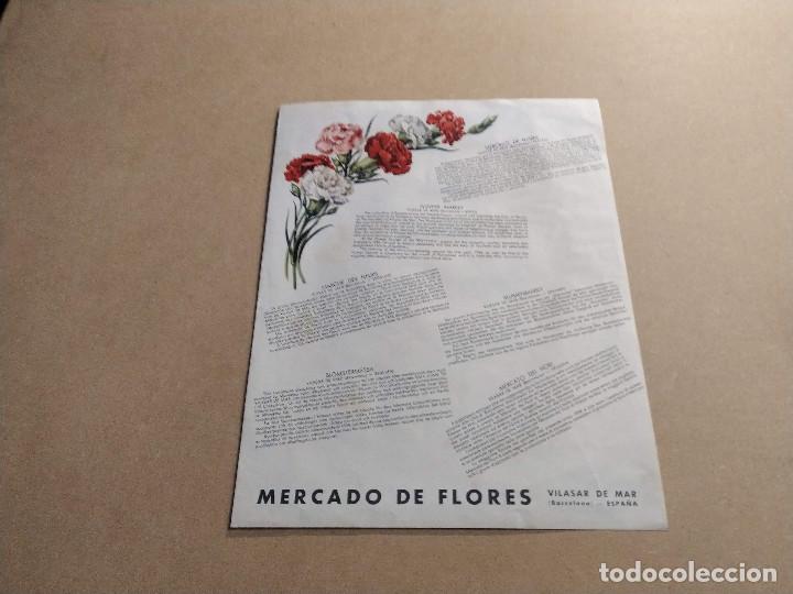 Travel Brochures: MARESME - VILASAR DE MAR - MERCADO DE FLORES - A&Ntilde;O 1954