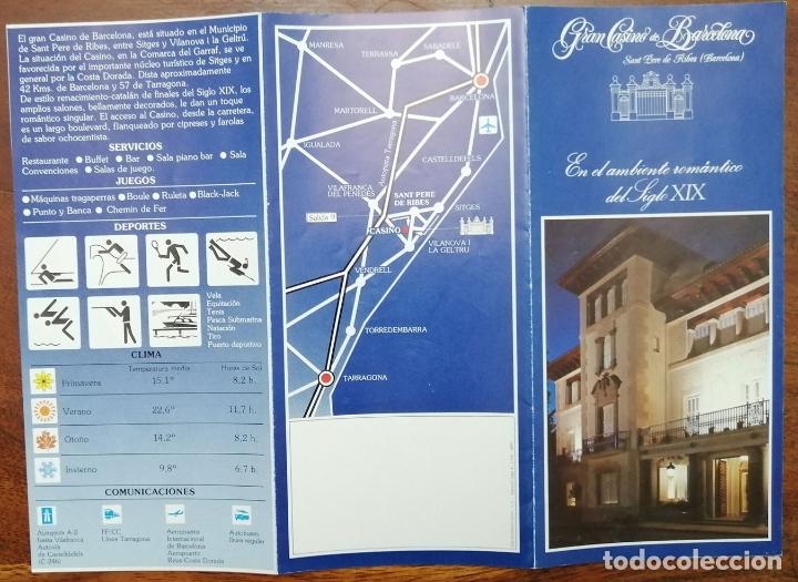 Tourismusbrosch&uuml;ren: TR&Iacute;PTICO GRAN CASINO DE BARCELONA &ndash; EN EL AMBIENTE ROMANTICO DEL SIGLO XIX