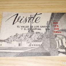 Folletos de turismo: FOLLETO VIAJES BAIXAS. VISITE EL VALLE DEL ESCORIAL Y TOLEDO, 1965. Lote 312668753