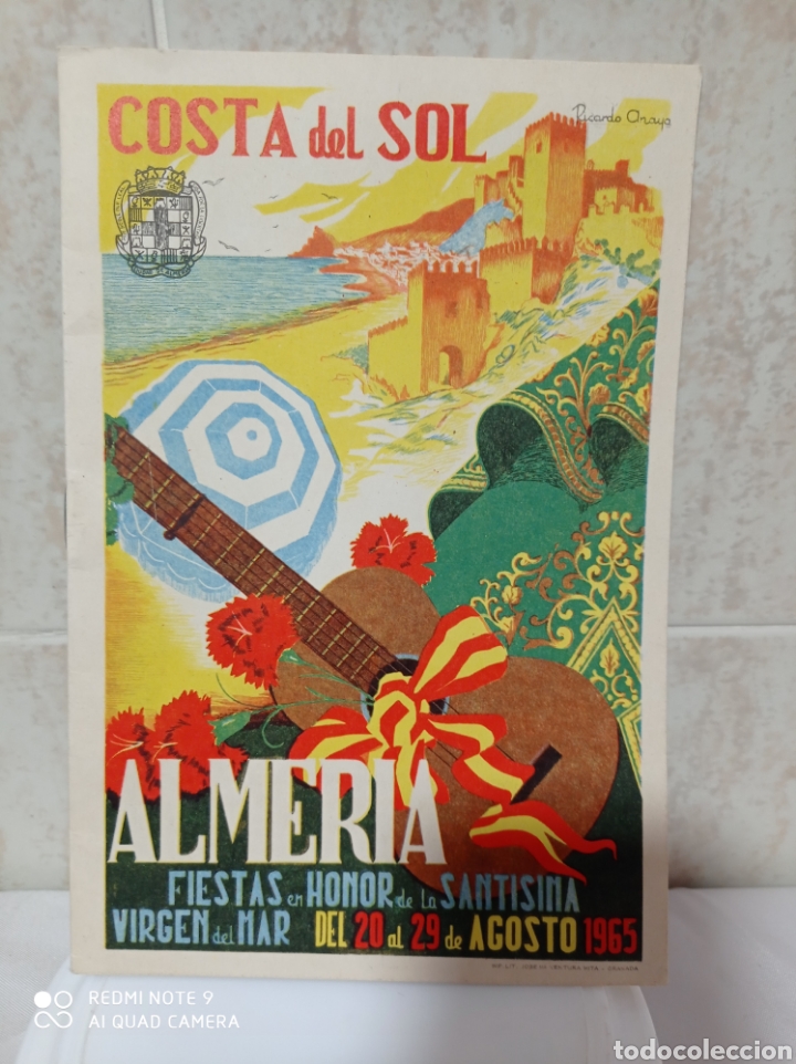 Folletos de turismo: ALMER&Iacute;A PROGRAMA FERIA 1965 NUEVO - Foto 1
