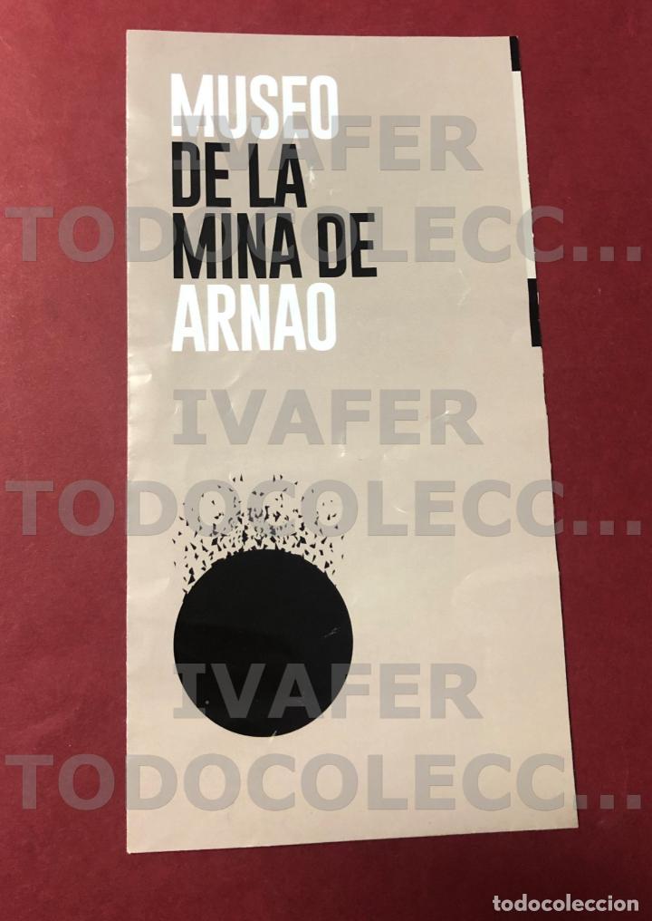 Travel Brochures: FOLLETO MUSEO DE LA MINA DE ARNAO, ASTURIAS