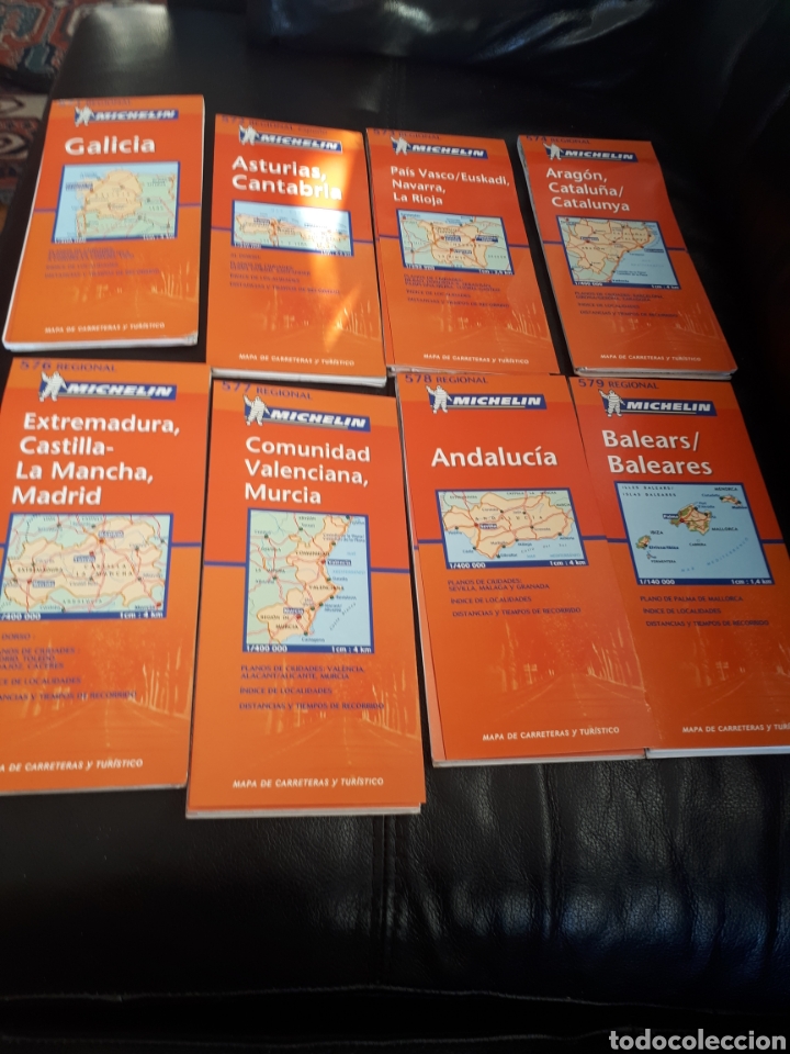 Folhetos de turismo: Lote 8 gu&iacute;as Michel&iacute;n