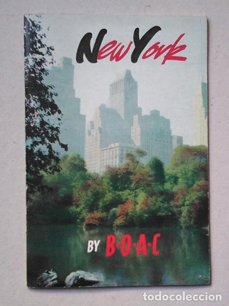 Folletos de turismo: New York by B.O.A.C. British Overseas Airways Corporation, 1962