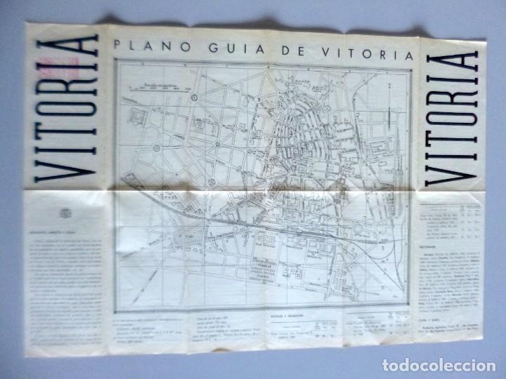 Folhetos de turismo: VITORIA // PLANO GUIA // PRIMERA MITAD SIGLO XX