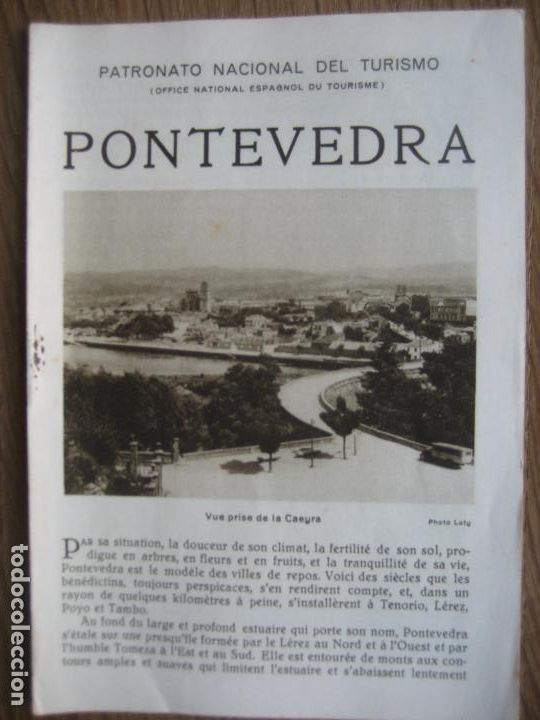 Tourismusbrosch&uuml;ren: Pontevedra. Patronato de Turismo. A&ntilde;os 30.