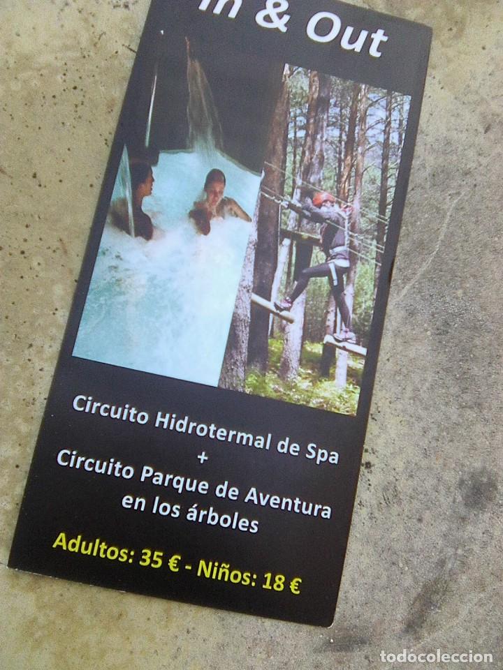 Folletos de turismo: In & Out - Circuito hidrotemal de spa - Parque aventura - sierra de gredos 2018