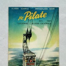 Folletos de turismo: MT. PILATE – PILATUS (SUIZA - SWITZERLAND), 1960. TEXTO EN ALEMÁN FRANCÉS INGLÉS ESPAÑOL ITALIANO