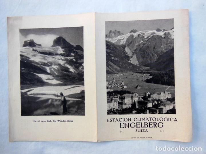 Folhetos de turismo: ANTIGUO FOLLETO TUR&Iacute;STICO /OLD TOURIST LEAFLET: ESTACI&Oacute;N CLIMATOL&Oacute;GICA ENGELBERG SUIZA