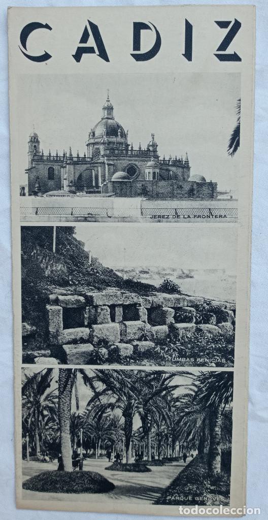 Tourismusbrosch&uuml;ren: C&Aacute;DIZ, Folleto de Turismo &eacute;poca a&ntilde;os 30
