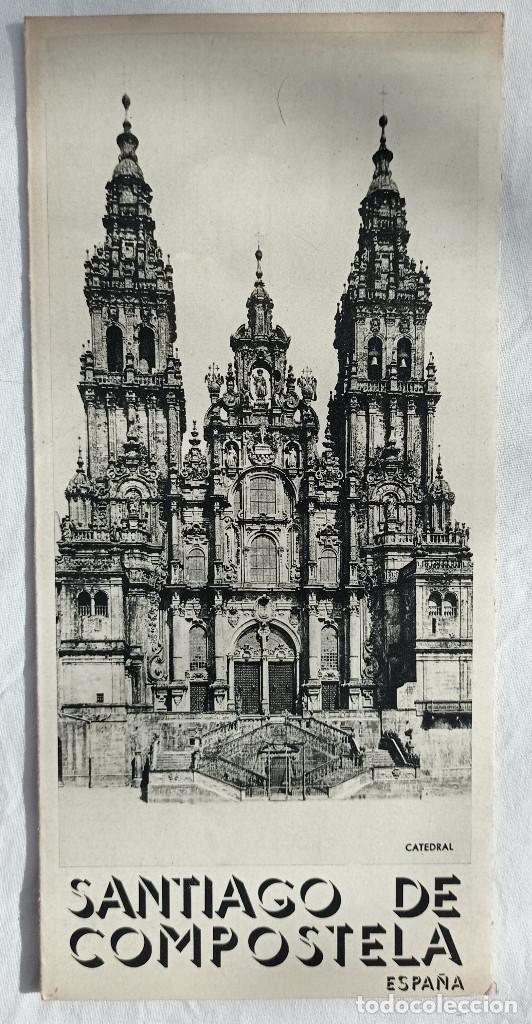 Tourismusbrosch&uuml;ren: SANTIAGO DE COMPOSTELA. FOLLETO DE TURISMO. A&ntilde;os 1930