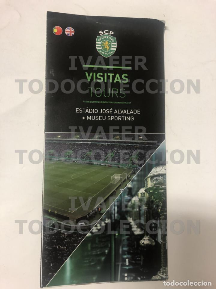 Travel Brochures: FOLLETO VISITA AL ESTADIO JOSE ALVALADE DEL SPORTING DE LISBOA, TOUR ESTADIO Y MUSEO. 2021