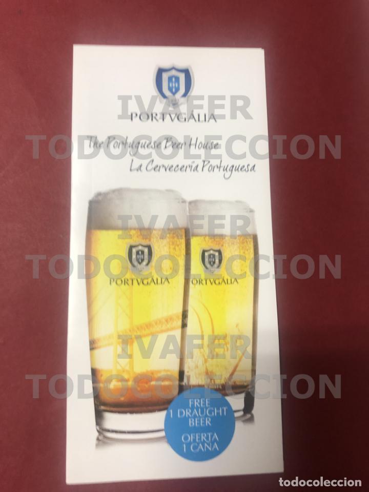 Travel Brochures: FOLLETO CERVECERIAS PORTUGUESAS PORTUGALIA, LISBOA, EN INGLES Y ESPA&Ntilde;OL, 2019
