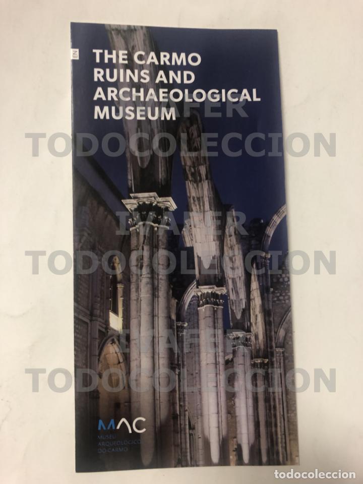 Travel Brochures: FOLLETO RUINAS Y MUSEO ARQUEOLOGICO DEL CARMEN, LISBOA, CARMO, EN INGLES