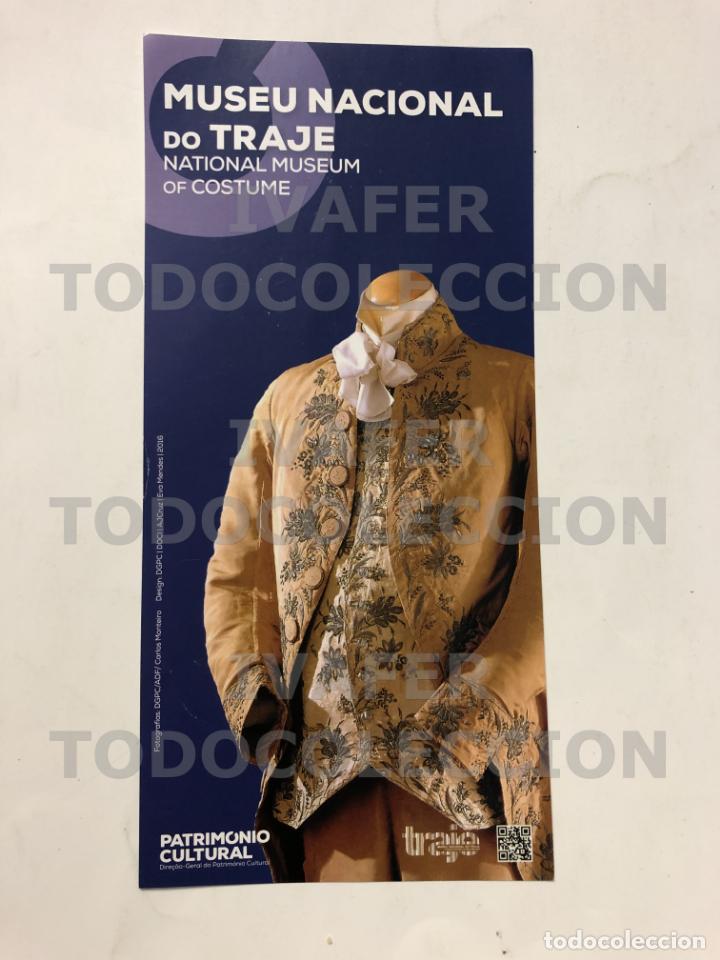 Brochures de tourisme: FOLLETO (UNA HOJA) MUSEO NACIONAL DEL TRAJE, LISBOA, EN INGLES Y PORTUGUES