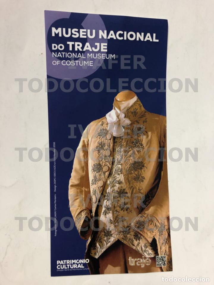Folhetos de turismo: FOLLETO ( UNA HOJA ) MUSEO NACIONAL DEL TRAJE, LISBOA, EN INGLES Y PORTUGUES