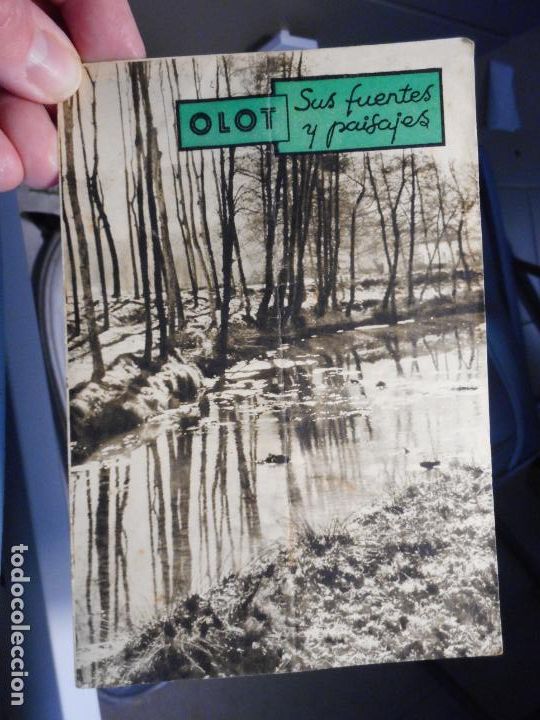Travel Brochures: ANTIGUO FOLLETO TURISTICO.OLOT FUENTES Y PAISAJES. HOTEL MARCO.