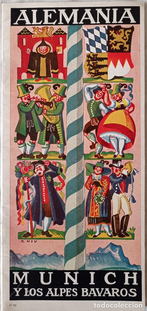 Tourismusbrosch&uuml;ren: MUNICH Y LOS &Aacute;LPES B&Aacute;VAROS, 1936