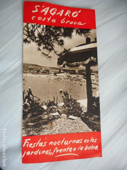 Travel Brochures: ANTIGUO FOLLETO.S'AGARO COSTA BRAVA.FIESTAS NOCTURNAS.CLUB DE GARBI.JOSE MATAS Y ORQUESTA.A&Ntilde;OS 50?