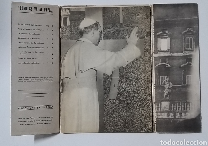 Folletos de turismo: Como se va al P&aacute;pa. Antiguo Folleto informat&iacute;vo Audiencia