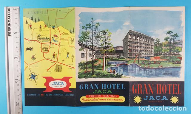 Brochures de tourisme: FOLLETO TRIPTICO GRAN HOTEL JACA, HUESCA, A&Ntilde;OS 50