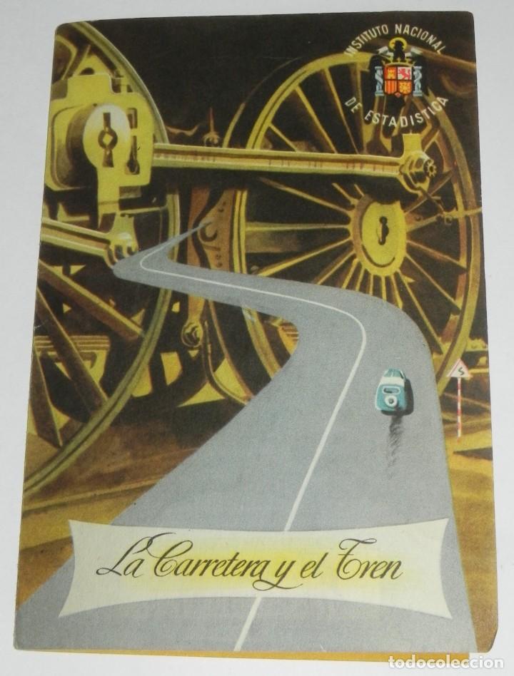 Folletos de turismo: Instituto Nacional de Estad&iacute;stica - Cat&aacute;logo Informativo Desplegable - La Carretera y el Tren - Pres