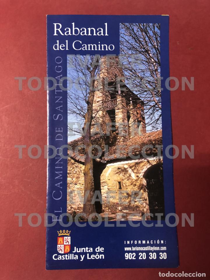 Folhetos de turismo: FOLLETO DIPTICO RABANAL DEL CAMINO, DE LA SERIE EL CAMINO DE SANTIAGO EN CASTILLA Y LEON