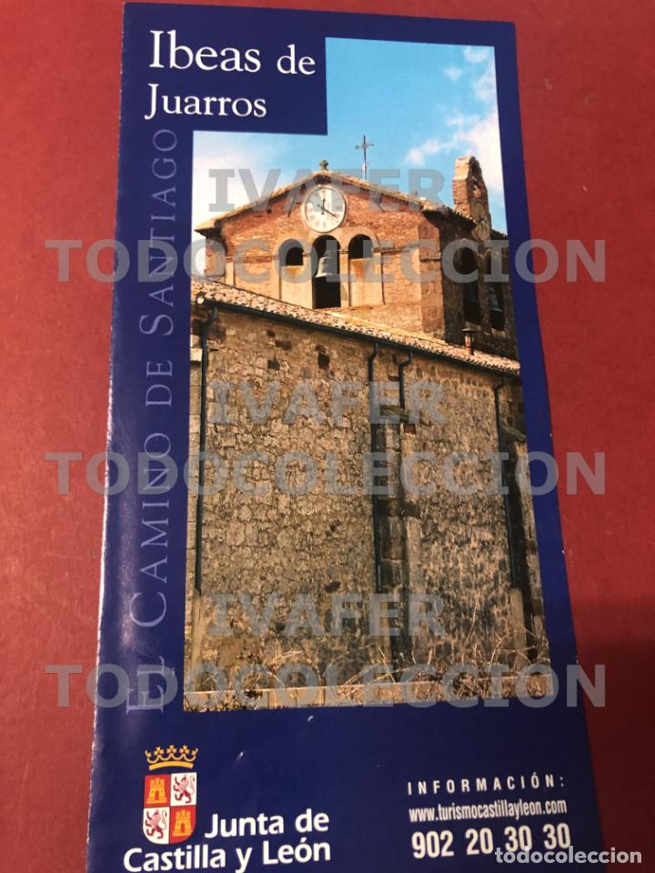 Folhetos de turismo: FOLLETO DIPTICO IBEAS DE JUARROS, DE LA SERIE EL CAMINO DE SANTIAGO EN CASTILLA Y LEON