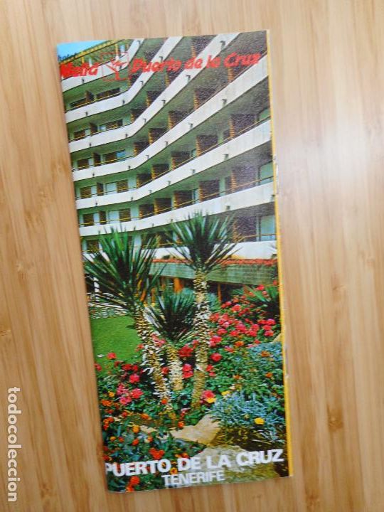 Folhetos de turismo: ANTIGUO FOLLETO TURISMO HOTEL MELIA PUERTO DE LA CRUZ TENERIFE 1973