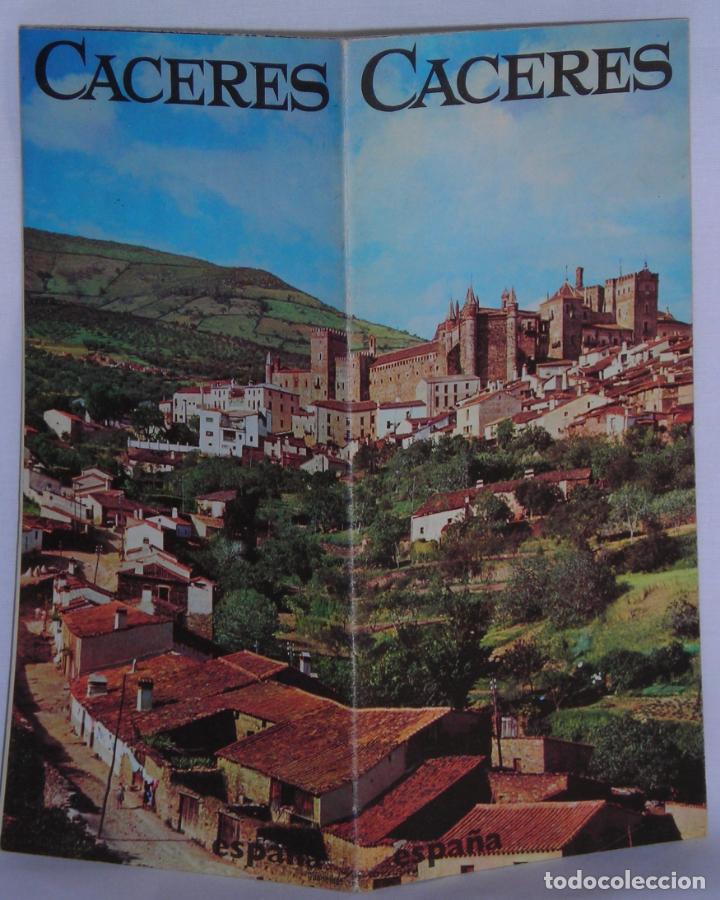Travel Brochures: C&aacute;ceres folleto turismo con plano historia fiestas monumentos Subsecretar&iacute;a Turismo Fournier a&ntilde;os 60