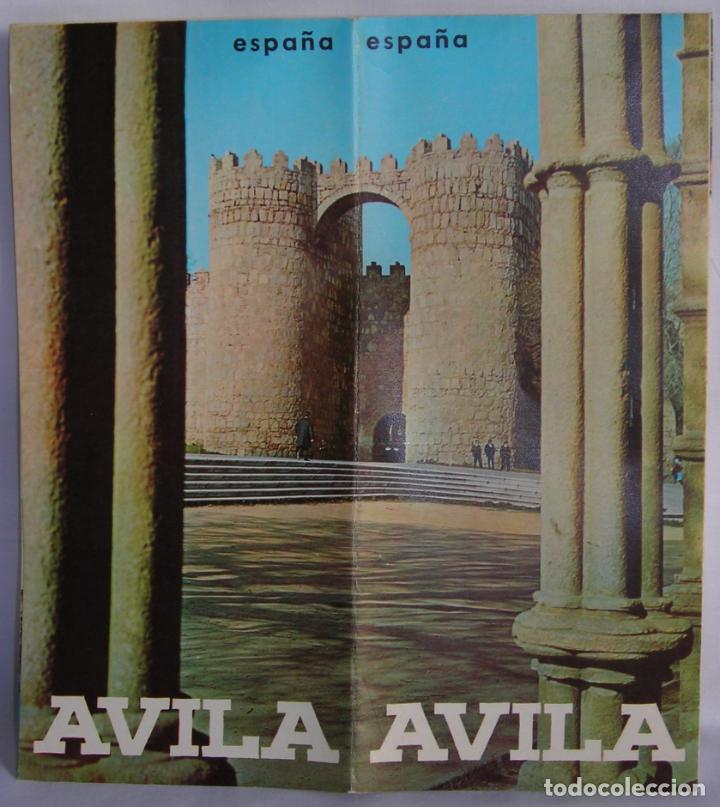 Travel Brochures: Avila folleto turismo con plano historia fiestas monumentos Subsecretar&iacute;a Turismo Imnasa a&ntilde;os 60