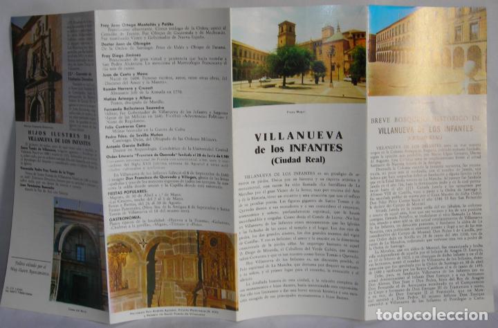 Travel Brochures: Villanueva de los Infantes Ciudad Real folleto turismo historia monumentos Imp Santo Tom&aacute;s 1991