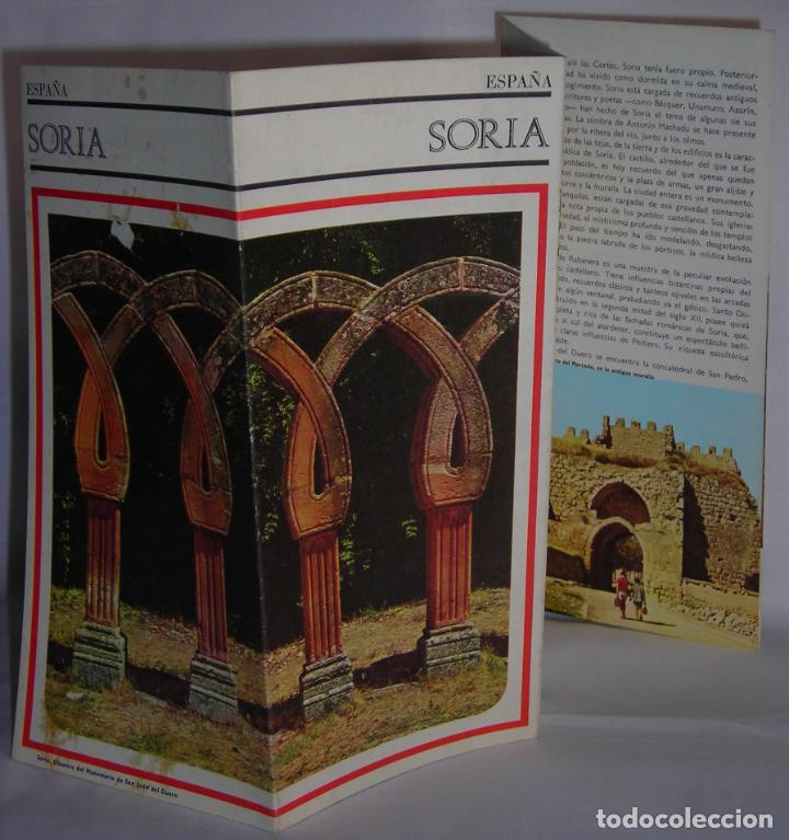 Travel Brochures: Soria folleto turismo con plano historia fiestas monumentos Subsecretar&iacute;a Turismo a&ntilde;os 60