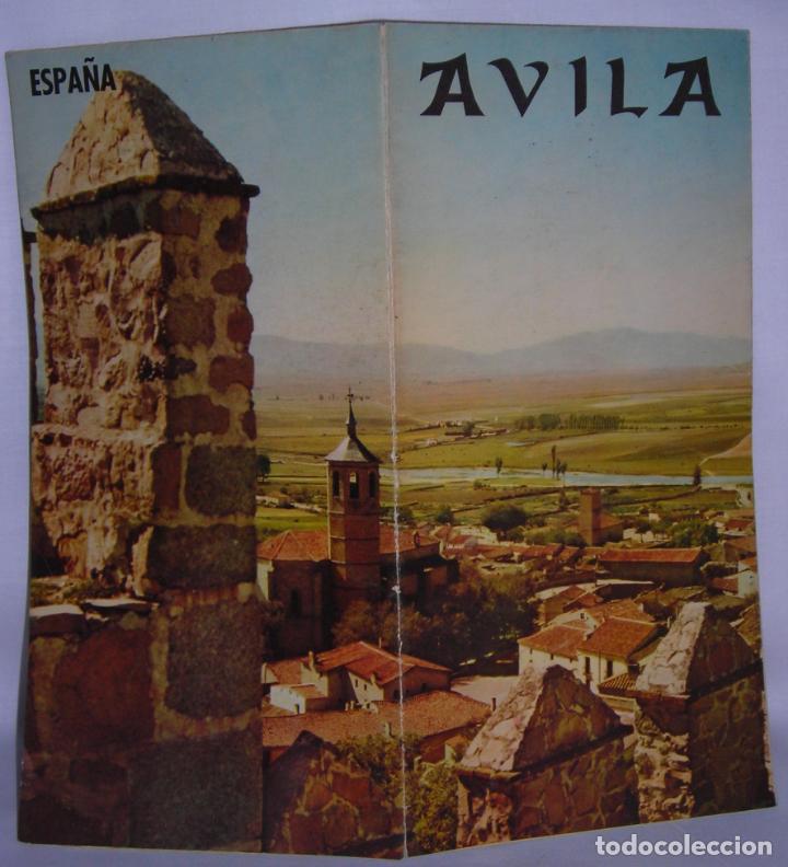 Travel Brochures: Avila folleto turismo con plano historia fiestas monumentos Direcci&oacute;n General Turismo a&ntilde;os 50