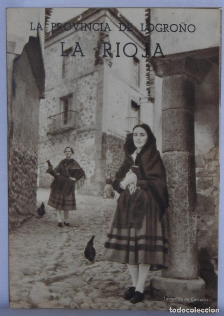 Folhetos de turismo: Provincia Logro&ntilde;o La Rioja folleto turismo Junta Provincial de Turismo Huecograbado Arte
