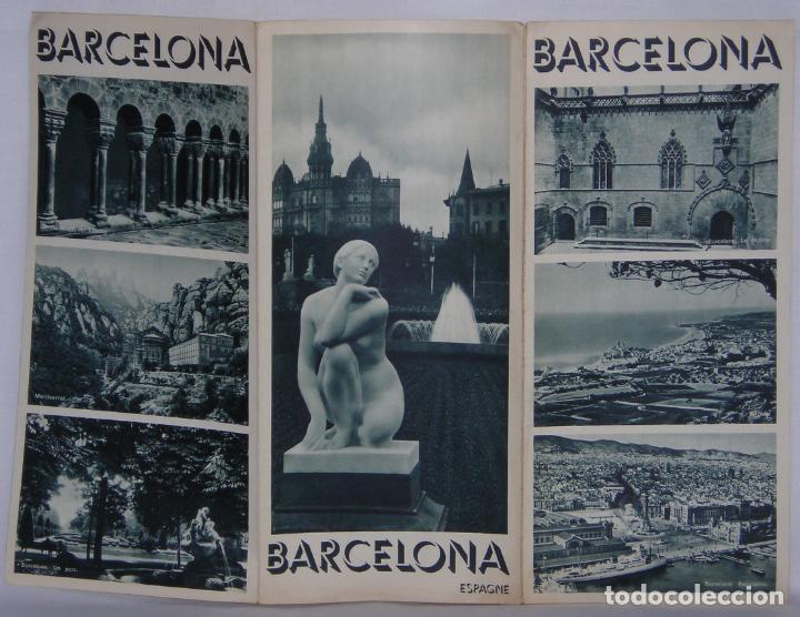 Folletos de turismo: Barcelona folleto turismo Oficina Informaci&oacute;n Direcci&oacute;n General Turismo Fournier en franc&eacute;s
