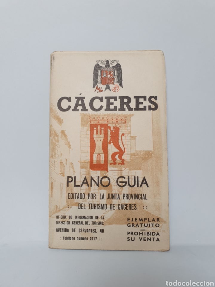 Tourismusbrosch&uuml;ren: CACERES. PLANO GUIA. EDITADO POR LA JUNTA PROVINCIAL DE TURISMO DE CACERES.