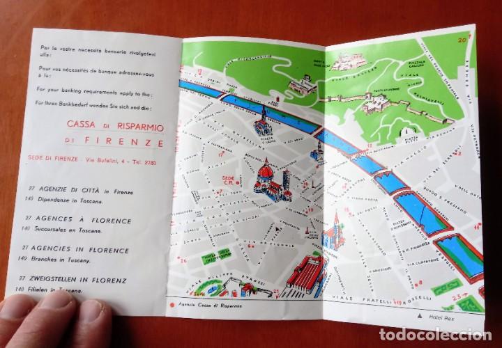 Travel Brochures: FOLLETO TUR&Iacute;STICO CON MAPA HOTEL REX, FLORENCIA. ITALIA. A&Ntilde;OS 60