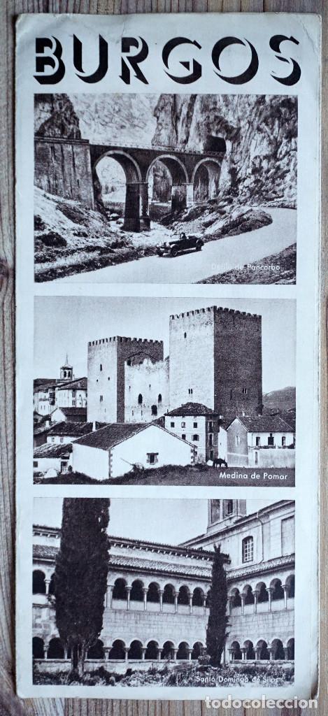 Travel Brochures: FOLLETO TUR&Iacute;STICO BURGOS A&Ntilde;OS 60 HUECOGRABADO W&Uuml;NDERLICH