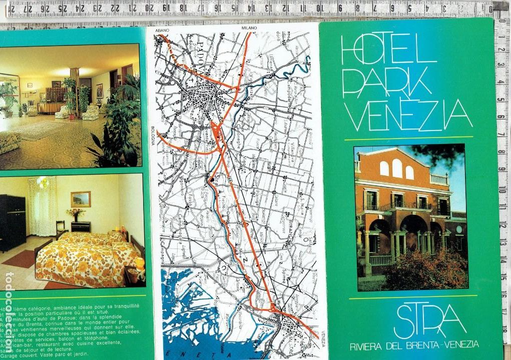Folhetos de turismo: FOLLETO TURISTICO HOTEL PARK VENEZIA - RIVIERA DEL BRENTA - STRA - VENEZIA.