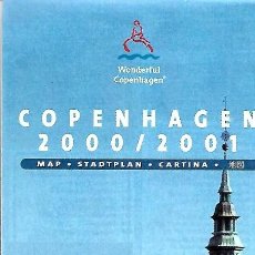 Folletos de turismo: PLANO TURÍSTICO DE COPENHAGEN 2000/2001. Lote 339675603