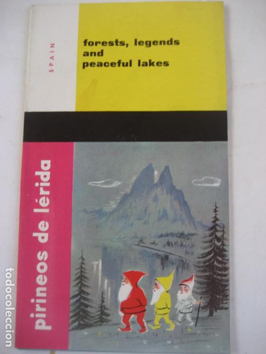 Tourismusbrosch&uuml;ren: Pineos de Lerida. 1961. Forests, legens and peaceful lakes. Desplegable a 8 caras