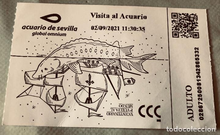 Travel Brochures: Entrada al Acuario Global Omnium de Sevilla, Andaluc&iacute;a. Dedicado a Magallanes. A&ntilde;o 2021.