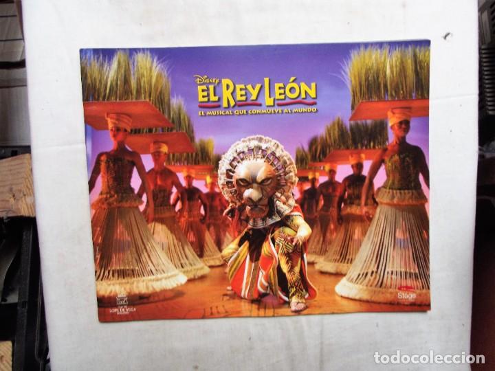 Folletos de turismo: EL REY LEON EL MUSICAL QUE CONMUEVE AL MUNDO