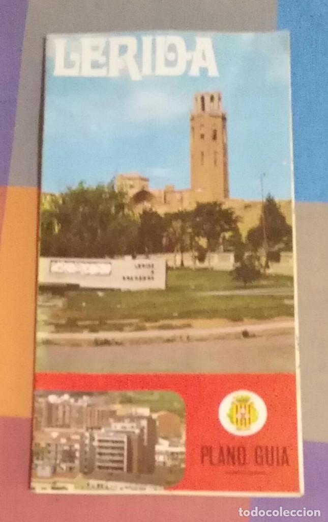 Folhetos de turismo: Antiguo Plano Gu&iacute;a L&eacute;rida - 1990 - Con Callejero - Impreso en Artis