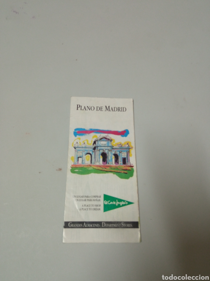 Brochures de tourisme: Plano de Madrid del corte ingl&eacute;s a&ntilde;o 95